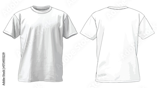Blank T-shirt Customization Space for Persona - Professional Apparel Mockup Design