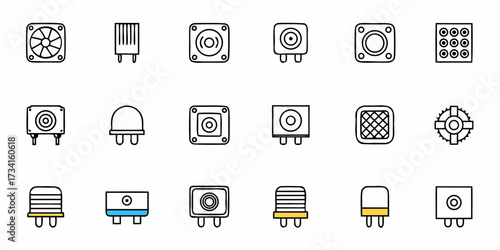 Electronic Component Icons