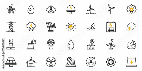 Energy Icons Set