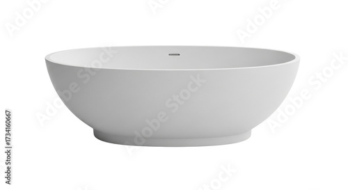Canvas-taulu Isolated modern freestanding bathtub with seamless design for bathroom fitting d