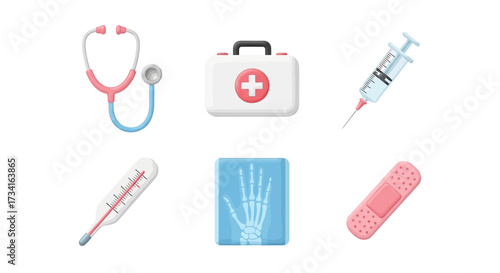 Vector art of medical icons