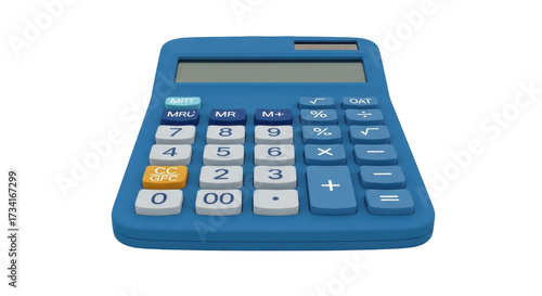 фотографія Isolated calculator with numbers for math, banking, finance, accounting and book
