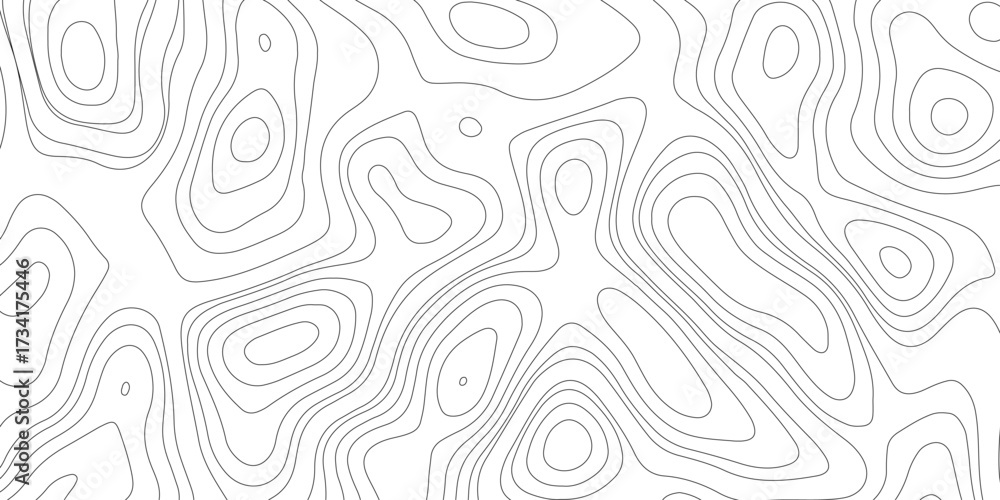 Fototapeta premium Topographic map background geographic line map with elevation assignments. Modern design with White background with topographic wavy pattern design.paper texture Imitation of a geographical map shades