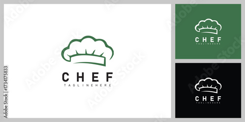 Chef Hat Symbol – Culinary, Food and Restaurant Logo Design Vector

