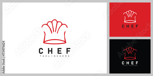 Chef Hat Symbol – Culinary, Food and Restaurant Logo Design Vector

