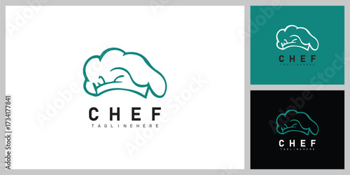 Chef Hat Symbol – Culinary, Food and Restaurant Logo Design Vector
