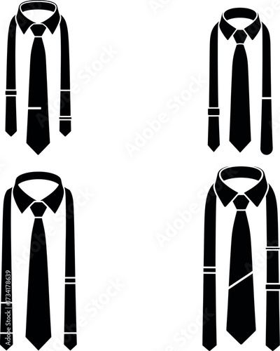 Business icons and accessories vector set with tools and equipment on white background