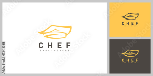 Chef Hat Symbol – Culinary, Food and Restaurant Logo Design Vector
