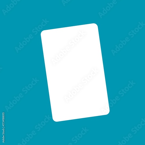 Tableau sur toile Paper sheet b, lank blue card, card, gift card