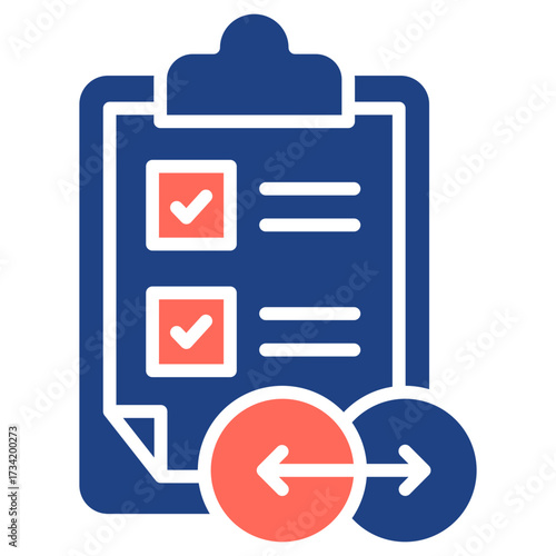 Transition Plan glyph color icon