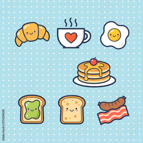Playful Breakfast Icons