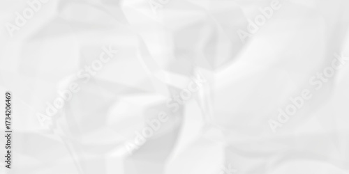 Crumple crushed aged white obsolete rumple craft design. wrinkle ripped creased white crumple aged closeup recycled document grunge paper background.	