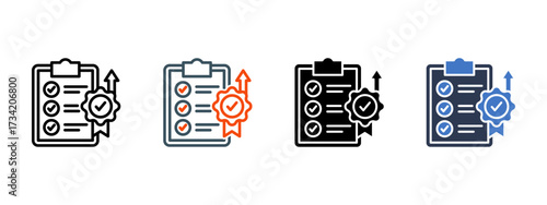 High Standards multiple icon style vector illustration