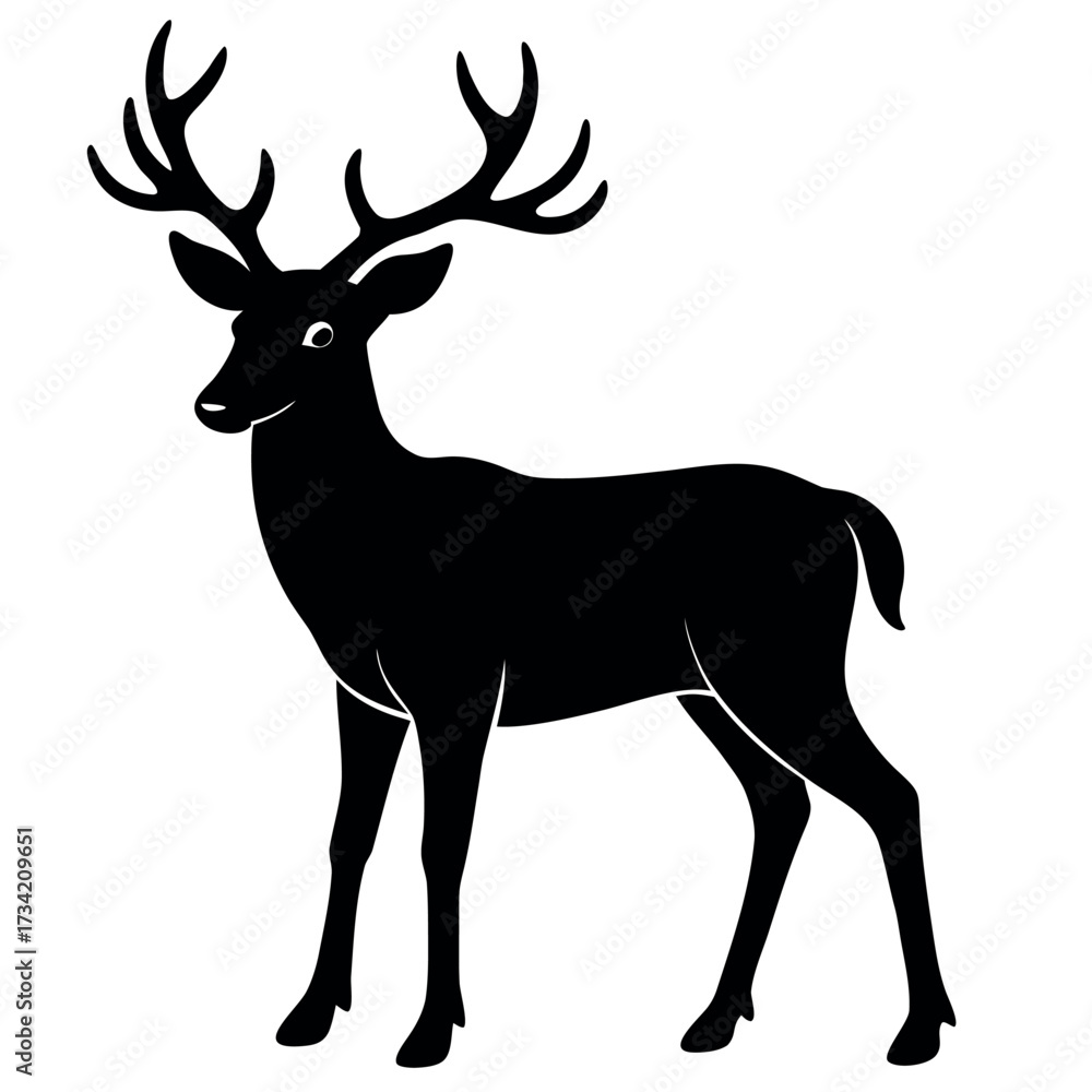 Obraz premium deer vector illustration