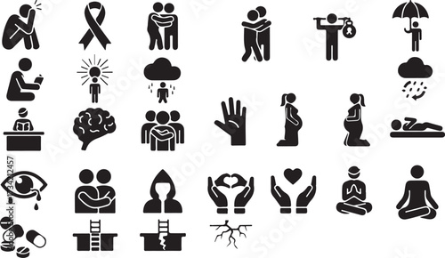 set of religious icons