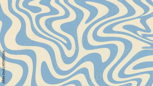Abstract swirl background featuring blue and creamy white wavy pattern for diverse designs