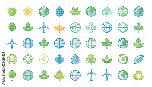 Climate Commitment Infographic Concept.