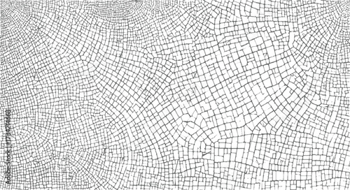 Vector abstract featuring cracked white surface gray lines abstract background. Scalable design suitable for...