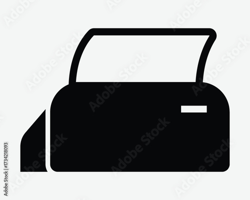 Pinter Icon Office Printing Equipment Machine Device to Print Documents Symbol Fax Copy Photocopy Copier Scanner Scan Lazer Copying Photocopier Sign