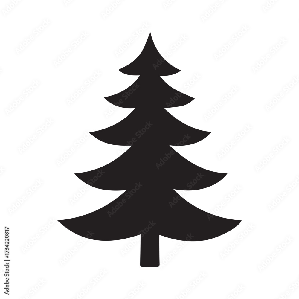 Obraz premium nice flat vector icon frost tree on white background design
