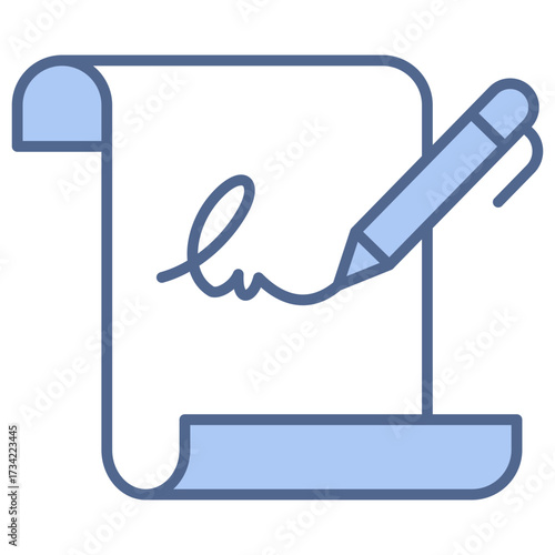 Court Order Blue Icon
