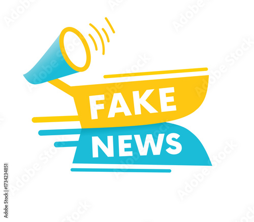 Fake news banner or ad, announce vector eps template. vector symbol for business or banner art graphic.
