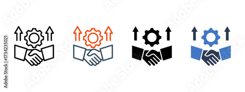 Acquisition Process multiple icon style vector illustration