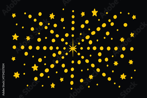 Abstract Black and White Speckled Texture Background