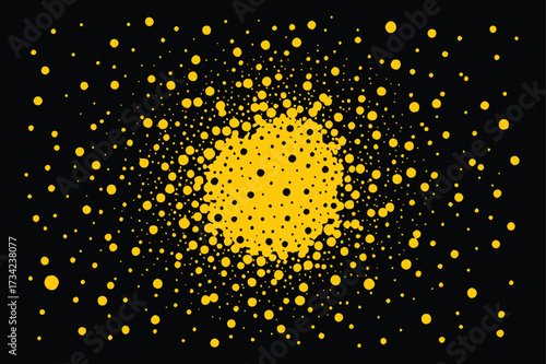 Abstract Black and White Speckled Texture Background
