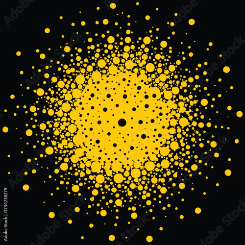 Abstract Black and White Speckled Texture Background