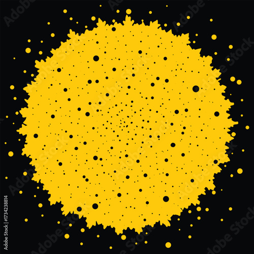 Abstract Black and White Speckled Texture Background