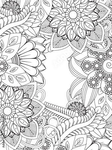 Wallpaper Mural Zen Floral Patterns Coloring Pages Torontodigital.ca