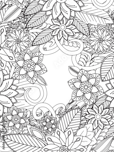 Summer Flowers Coloring Pages