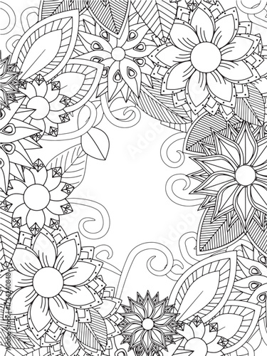 Summer Flowers Coloring Pages