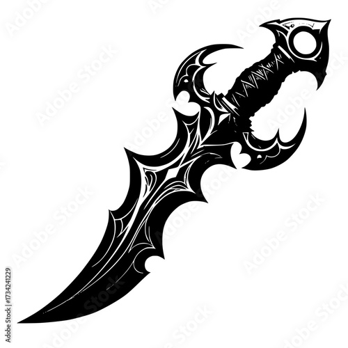 A sharp weapon vector image illustration 