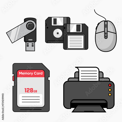 design logo collection work office set