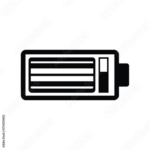 Compact portable battery pack with multiple charging ports and LED indicator lights for mobile devices and electronics