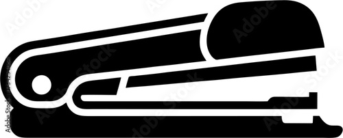 Black stapler icon against 