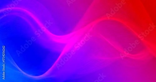 Wallpaper Mural Abstract wavy patterns in vibrant red and blue hues Torontodigital.ca