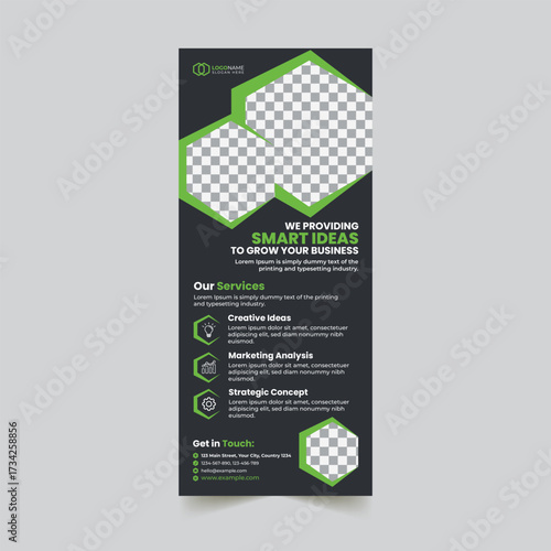 Corporate Promotional Roll-up Banner for Business Growth