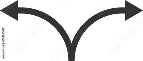Double direction curved arrows pointing left and right