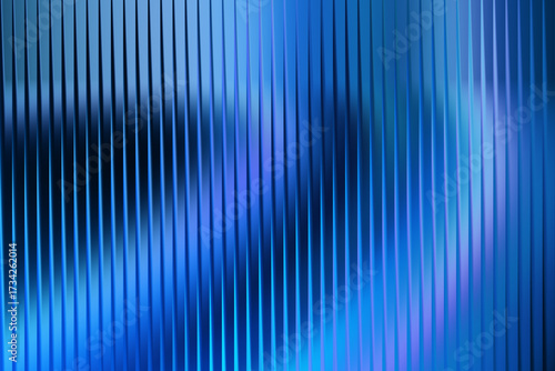 Abstract background with vertical lines in shades of blue and light reflections