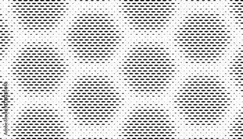 Black and white abstract halftone pattern with smooth transition with hexagon shape for modern background. Vector Format Illustration 