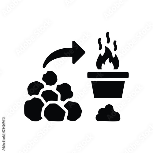 Group of people gathered around a controlled outdoor fire pit with smoke rising, engaging in social or recreational activity