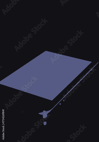 3D Rendered Illustration of a PDF Document Icon with Gold Border, Representing Digital File Format for Downloading, Sharing and Printing