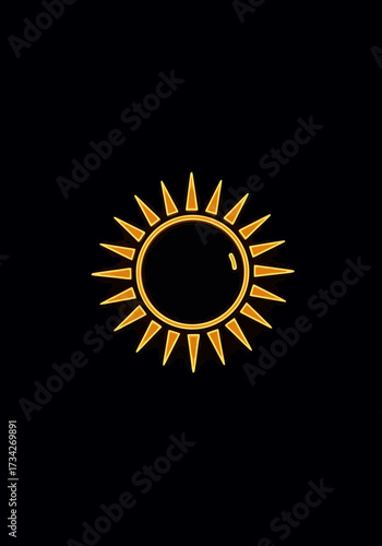 3D Rendered Illustration of a PDF Document Icon with Gold Border, Representing Digital File Format for Downloading, Sharing and Printing