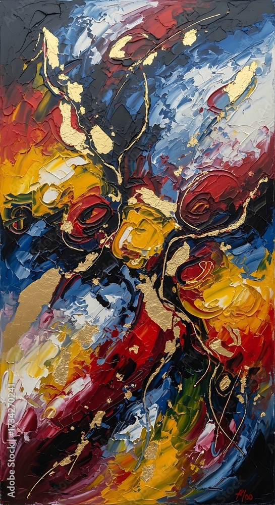 Fototapeta premium Abstract Expressionist Composition.