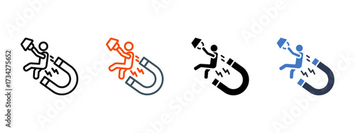 Loyalty Program multiple icon style vector illustration