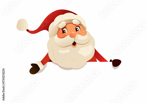 santa claus with a dog
