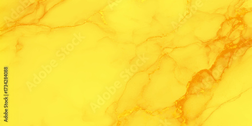 watercolor Fluid art abstract yellow marble texture background with golden yellow lines or veins, Abstract yellow polished stone luxury marble ocean sea sky watercolor background, marble texture.